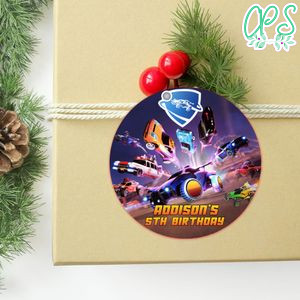 Rocket League Circle Sticker Template Customizable to Print at Home Instant Download