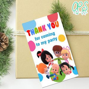Cleo And Cuquin Thank You Tag Customizable Template To Print At Home Instant Download