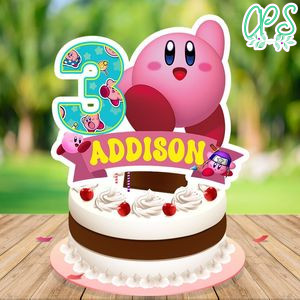 Kirby Cake Topper Template Printable Instant Download