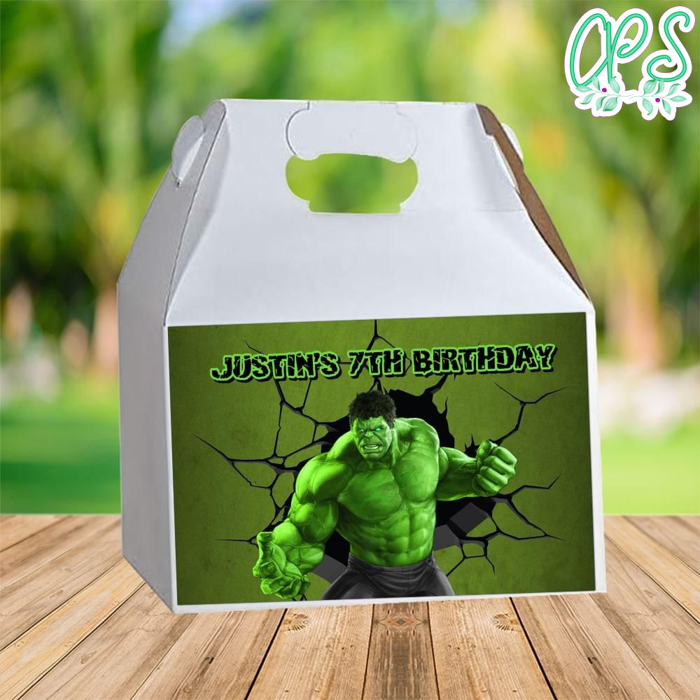 Hulk Gable Box Digital File Printable DIY | CustomPartyShirts