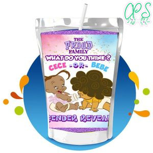 Bebe and Cece Capri Sun Birthday Label Digital File Printable Instant Download