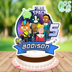 Final Space Cake Topper Template Printable Instant Download