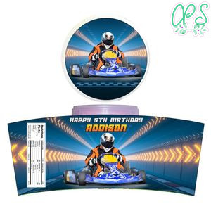 Karting Cotton Candy Label Template To Print At Home Instant Download