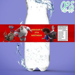 Superklaus Birthday Water Bottle Label Template To Print At Home Instant Download