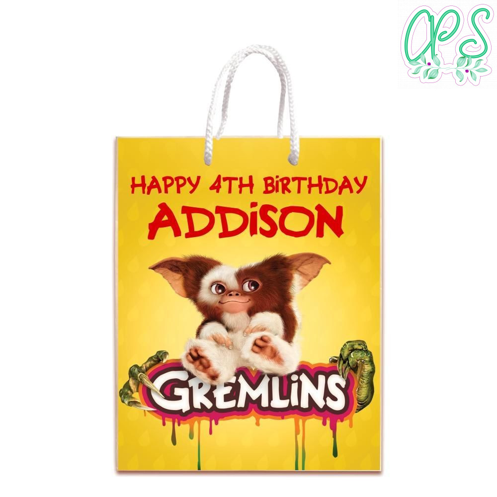 Gremlins Gizmo Gift Bag Label Template Printable Instant Download