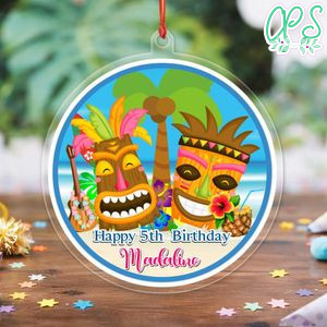 Luau Acrylic Ornament Birthday Gift
