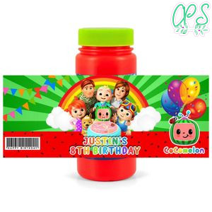 Cocomelon Bubbles Wrapper Template to Print at Home Instant Download