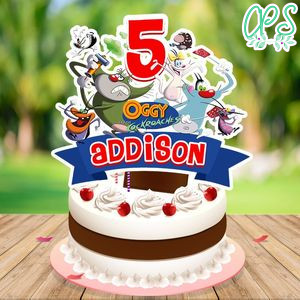 Oggy Cake Topper Template Printable Instant Download