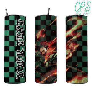 Demon slayer Skinny Steel Tumbler with Straw 20oz 