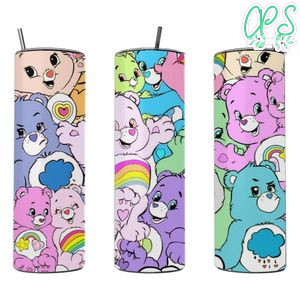 Care Bears 20 oz skinny tumbler 