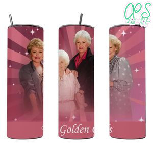Golden girls Skinny Steel Tumbler with Straw 20oz 