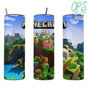 Minecraft 20 oz skinny tumbler 