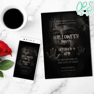 Exorcist Invitation Customizable Template Instant Download