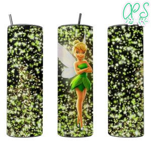 Tinkerbell tumbler Skinny Steel Tumbler with Straw 20oz 