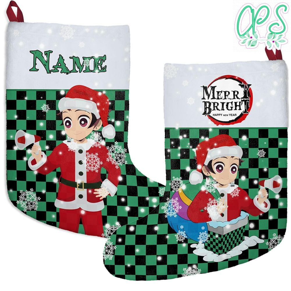 Demon slayer Custom Name Christmas Stockings