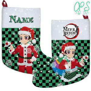 Demon slayer Custom Name Christmas Stockings