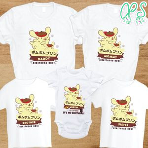 Pompompurin Family Birthday Party Shirts