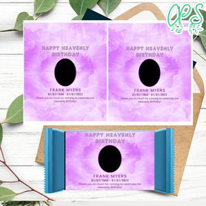 Happy heavenly Birthday Candy Bar Customizable Template Instant Download