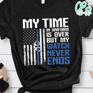 Retired Police Officer Thin Blue shirt