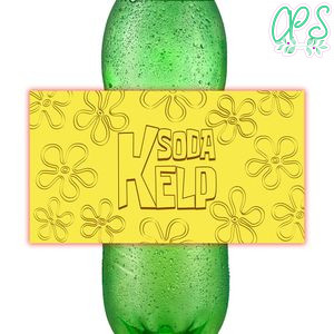 Kelp soda Label Customizable Template Instant Download
