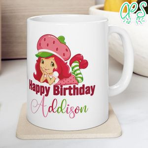 Strawberry Shortcake Happy Birthday Ceramic Mug 11oz