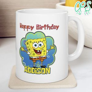 Spongebob Happy Birthday Ceramic Mug 11oz