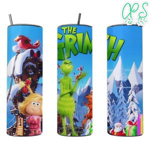 Grinch tumbler 20 oz skinny tumbler 