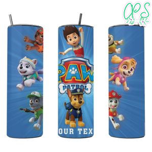 Paw patrol Skinny Steel Tumbler with Straw 20oz 