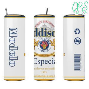Modelo 20 oz skinny tumbler Customizable Template Instant Download