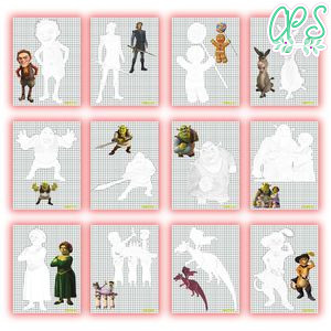 Shrek Coloring Pages Customizable Template Instant Download