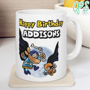 Dogman Happy Birthday Ceramic Mug 11oz