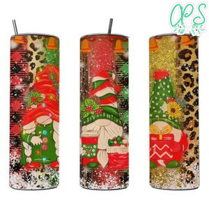 Gnomes Christmas 20 oz skinny tumbler 