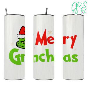 Merry Grinchmas Christmas 20 oz skinny tumbler 