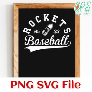 Rockets Baseball Team SVG Customizable