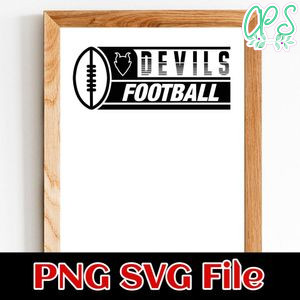 Devils Football SVG design template