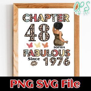 Chapter 48 fabulous since 1976 Customer Request PNG file template