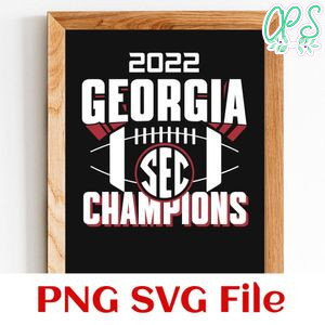 2022 Geogia champion PNG SVG file template