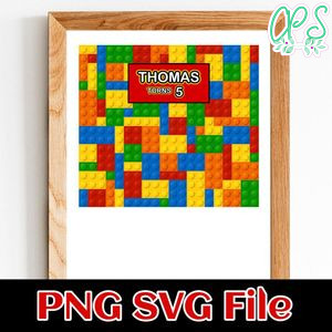 Legoland theme Birthday Customer Request PNG file template