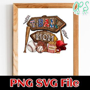 T-ball Mom Customer Request PNG file template