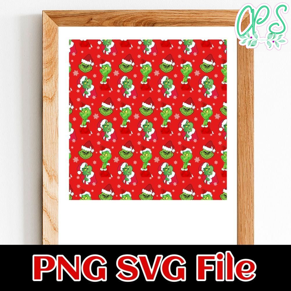 Grinch Pattern Customer Request PNG file template