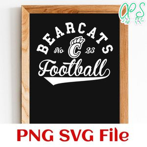 Bearcats Football Team SVG Customizable