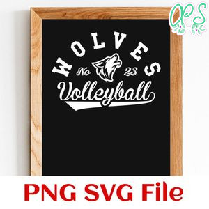 Wolves Volleyball Team SVG Customizable
