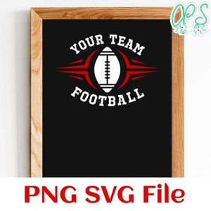 Football Custom Your team name SVG design template