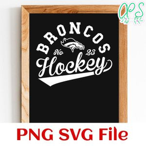 Broncos Hockey Team SVG Customizable