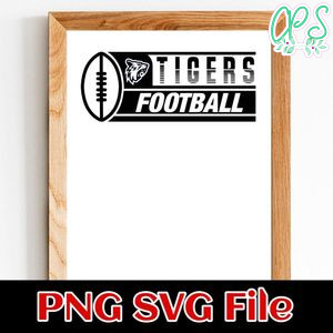 Tigers Football SVG design template