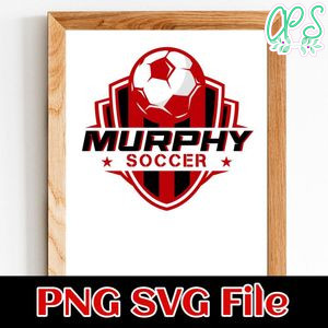 Murphy soccer SVG PNG design template