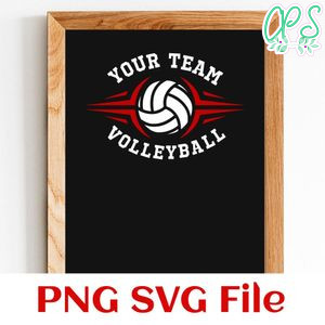 Volleyball Custom Your team name SVG design template