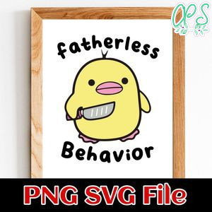 Fatherless Behavior SVG PNG Customizable Instant Download