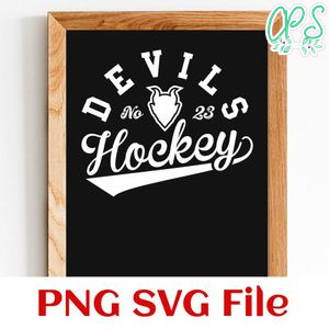 Devils Hockey Team SVG Customizable