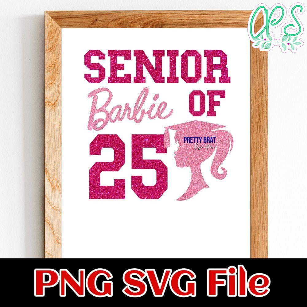 Senior Barbie Customer Request PNG file template